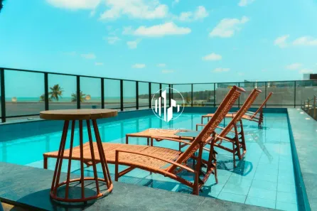 Flat com 1 Quarto à venda, 48m² no Cabo Branco, João Pessoa