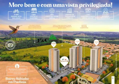 Apartamento com 2 Quartos à venda, 48m² no João Aranha, Paulínia