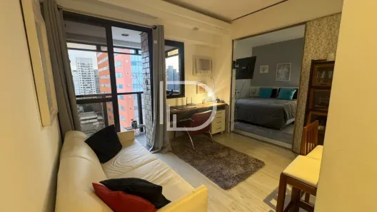 Apartamento com 1 Quarto para venda ou aluguel, 40m² no Moema, São Paulo