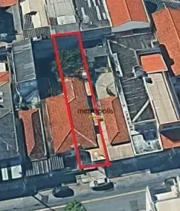 Lote/Terreno à venda, 233m² no Vila Alzira, Santo André