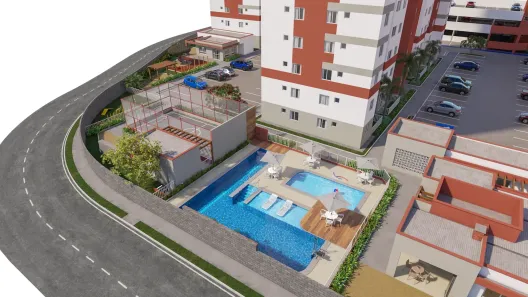 Apartamento com 2 Quartos à venda, 44m² no Loteamento Recanto Das Andorin, Barra dos Coqueiros
