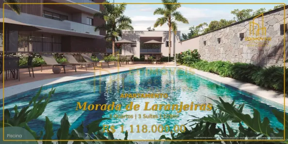 Apartamento com 3 Quartos à venda, 109m² no Morada de Laranjeiras, Serra