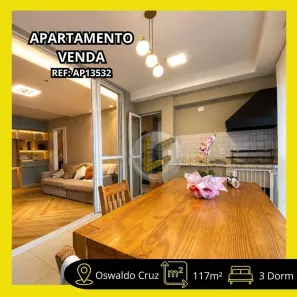 Apartamento com 3 Quartos à venda, 117m² no Osvaldo Cruz, São Caetano do Sul