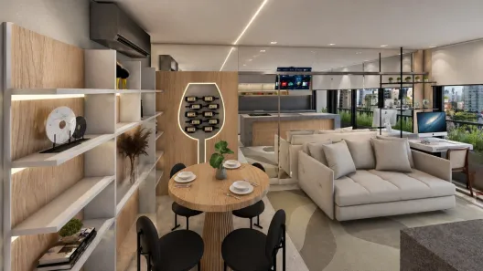 Apartamento com 1 Quarto para alugar, 48m² no Setor Oeste, Goiânia