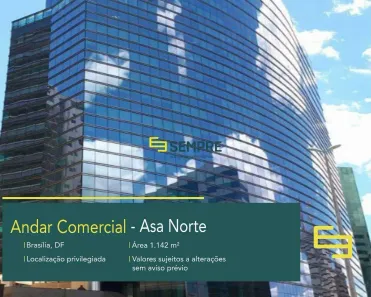Imóvel Comercial para alugar, 1142m² no Asa Norte, Brasília
