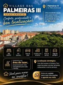 Apartamento com 3 Quartos para alugar, 77m² no Turu, São Luís
