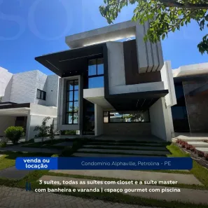Casa de Condomínio com 4 Quartos para venda ou aluguel, 10m² no Boa Esperança, Petrolina