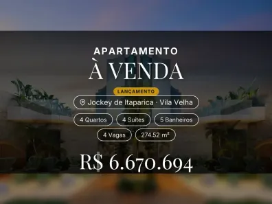 Apartamento com 4 Quartos à venda, 274m² no Jockey de Itaparica, Vila Velha