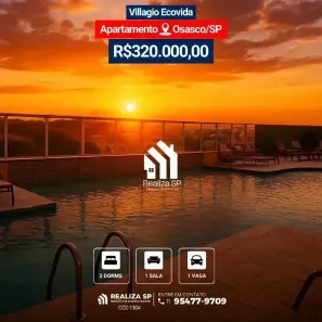 Apartamento com 2 Quartos à venda, 48m² no Santa Maria, Osasco