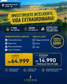 Lote/Terreno à venda, 500m² no Centro (Caucaia do Alto), Cotia