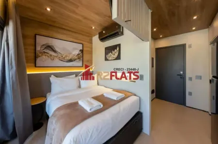 Apartamento com 1 Quarto para alugar, 23m² no Santo Amaro, São Paulo