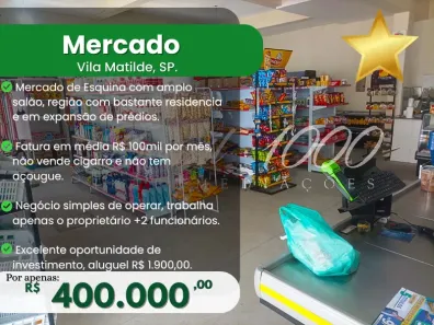 Ponto Comercial à venda, 100m² no Vila Matilde, São Paulo
