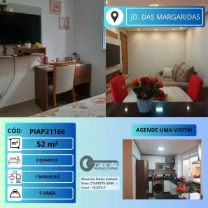 Apartamento com 2 Quartos à venda, 52m² no Jardim das Margaridas, Salvador
