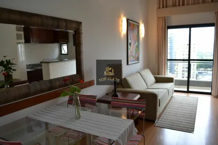 Flat com 1 Quarto para alugar, 52m² no Moema, São Paulo