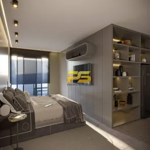 Flat com 1 Quarto à venda, 33m² no Cabo Branco, João Pessoa