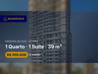Apartamento com 1 Quarto à venda, 39m² no Enseada do Suá, Vitória