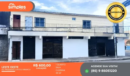 Kitnet com 1 Quarto para alugar, 35m² no Barra do Ceará, Fortaleza