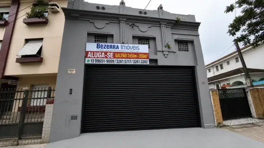 Galpão/Depósito/Armazém para alugar, 350m² no Vila Belmiro, Santos