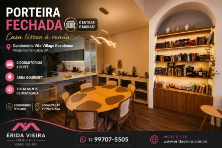 Casa de Condomínio com 3 Quartos à venda, 130m² no Nossa Senhora do Perpétuo Socorro, Pindamonhangaba