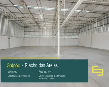 Galpão/Depósito/Armazém para alugar, 487m² no Betim Industrial, Betim