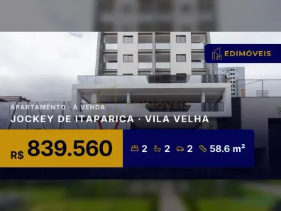 Apartamento com 2 Quartos à venda, 58m² no Jockey de Itaparica, Vila Velha