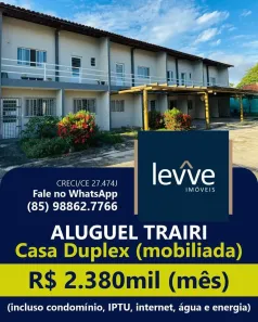 Casa de Condomínio com 3 Quartos para alugar, 68m² no , Trairi