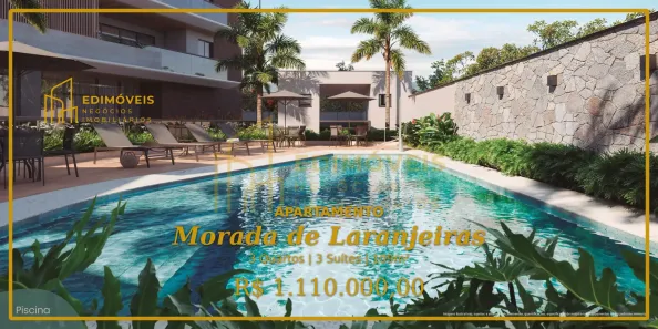 Apartamento com 3 Quartos à venda, 109m² no Morada de Laranjeiras, Serra