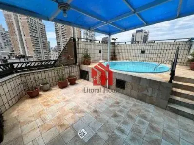Cobertura com 4 Quartos para alugar, 265m² no Pompéia, Santos