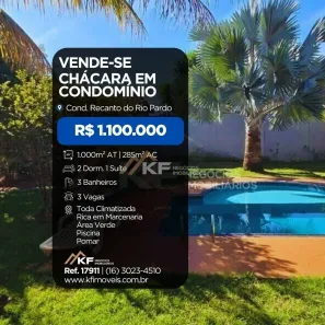 Casa de Condomínio com 2 Quartos à venda, 285m² no Jardinópolis, Jardinópolis