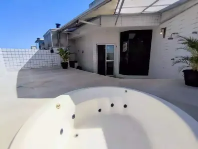 Cobertura com 3 Quartos para alugar, 146m² no Vila Mathias, Santos