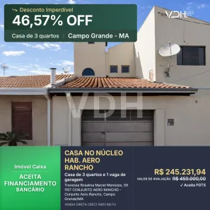 Sobrado com 3 Quartos à venda, 184m² no Conjunto Aero Rancho, Campo Grande