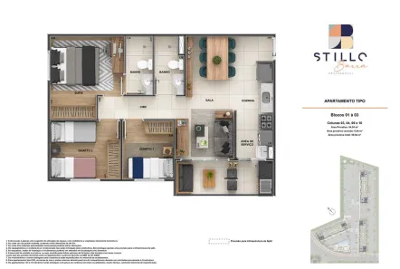 Apartamento com 3 Quartos à venda, 59m² no Camorim, Rio de Janeiro