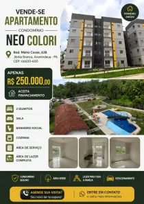 Apartamento com 2 Quartos à venda, 49m² no Coqueiro, Belém