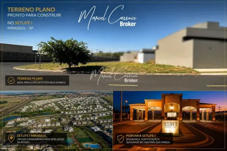 Lote/Terreno à venda, 376m² no Setlife Mirassol, Mirassol