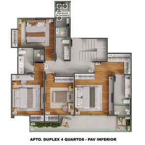 Cobertura com 4 Quartos à venda, 214m² no Bom Pastor, Juiz de Fora