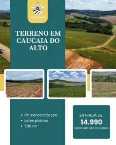 Lote/Terreno à venda, 500m² no Centro (Caucaia do Alto), Cotia