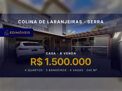 Casa com 4 Quartos à venda, 240m² no Colina de Laranjeiras, Serra