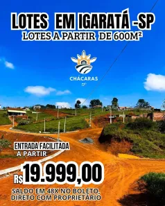 Lote/Terreno à venda, 600m² no , Igaratá
