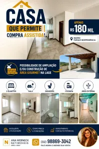 Casa com 2 Quartos à venda, 70m² no Parque Independência, Juiz de Fora