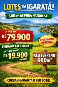 Lote/Terreno à venda, 600m² no Centro, Igaratá