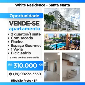 Apartamento com 2 Quartos à venda, 52m² no Loteamento Santa Marta, Ribeirão Preto