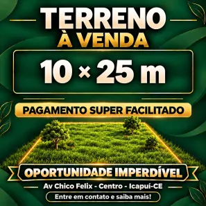 Lote/Terreno à venda, 250m² no Icapuí, Icapuí