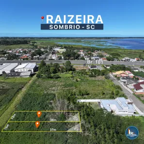 Lote/Terreno à venda, 555m² no Raizeira, Sombrio