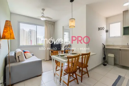 Apartamento com 2 Quartos para alugar, 34m² no Santo Amaro, São Paulo