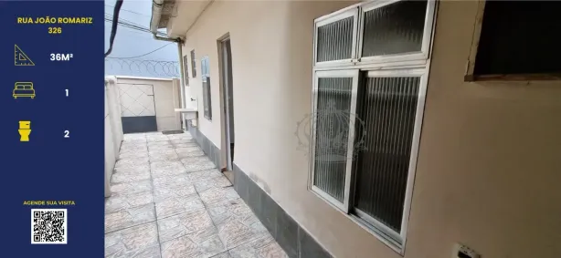 Casa com 1 Quarto para alugar, 36m² no Ramos, Rio de Janeiro