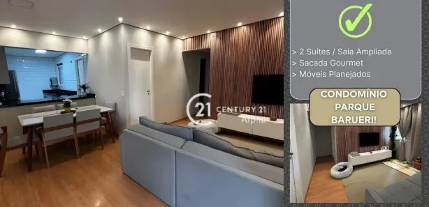 Apartamento com 2 Quartos à venda, 85m² no Jardim Tupanci, Barueri