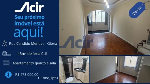 Apartamento com 1 Quarto à venda, 52m² no Glória, Rio de Janeiro
