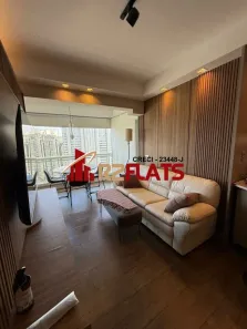 Apartamento com 1 Quarto para alugar, 56m² no Cidade Monções, São Paulo