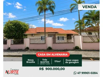 Casa com 3 Quartos à venda, 171m² no Nova Brasília, Joinville