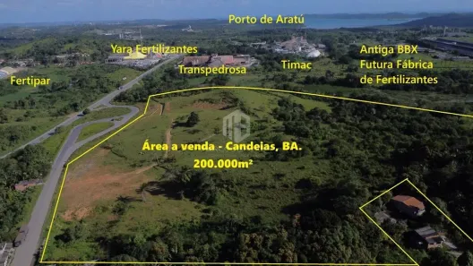 Lote/Terreno à venda, 200000m² no Distrito Industrial, Candeias